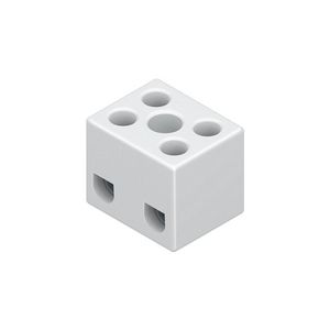 Klemmenblok / kroonblok wit 127.G 4mm² 2-polig