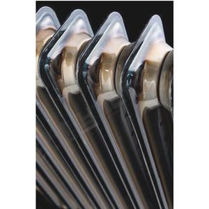 Kolomradiator VINTAGE wand 50/160 628x1000mm 9990 1332W transparante coating (niet in vochtige ruimtes plaatsen)