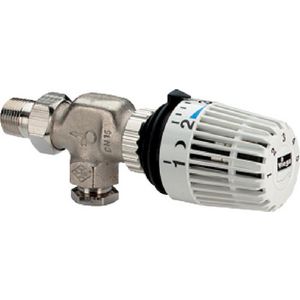 Haaksverkeerde Radiatorkr 1/2x15 messing/mat-vernikkelt