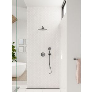 Hoofddouche 280 Rainfinity 1 straalsoort 26220340 brushed black chrome