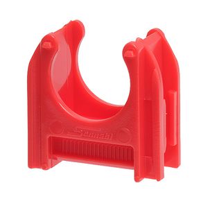 Kunststof buisklem halvrij diam 3/4/18,5-19,5mm rood VVE=200