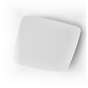 Ventilatieventiel luchtafvoer DucoVent Design wit aansl. Ø125mm vierkant afgerond standaard AK