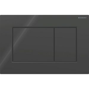 Bedieningsplaat 2-toets Sigma01 SQUARE glans zwart