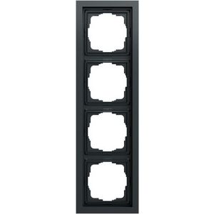 Afdekraam 4-voudig vlak Gira F200 antracit(gel.)