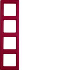 Afdekraam 4-v berker Q.1 rood soft-finish