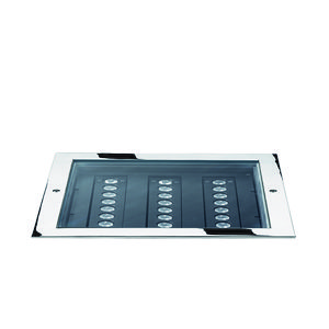 LED-Grondinbouwarmatuur 3000K 26,4W statisch cirkelvormige i