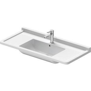 STARCK 3 #030410 wastafel 1050mm wit met kraangat met overloop