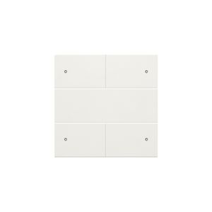 Afwerkingsset 4-voudige pot.vrij knop 24V Led white c.