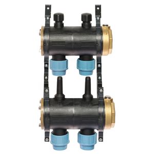 Brineverdeler 4420 2 "kunststof + PE-koppeling 32mm 2-groepen