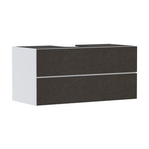 Badmeubel Xevolos E mat wit 1180/550 2L inbouwwastafel TDG