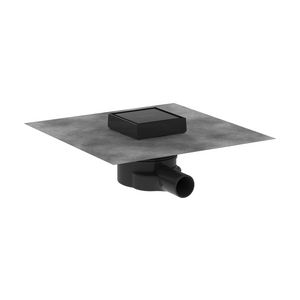 Douchegoot RainDrain Point compl.set 100/100 mat zwart