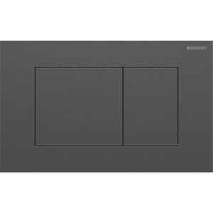 Bedieningsplaat 2-toets Sigma40 SQUARE geborsteld zwartchroom