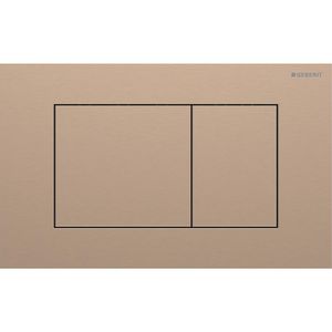 Bedieningsplaat 2-toets Sigma40 SQUARE geborsteld roodgoud