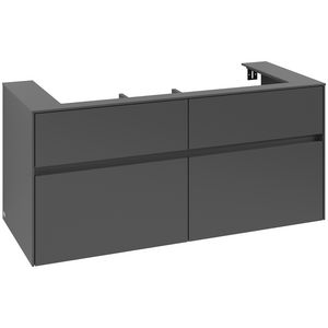 Wastafelonderkast Collaro 1200x548x500mm Graphite C09100VR
