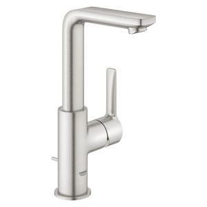 Lineare L-size wastafelmengkraan supersteel (rvs look) incl. waste
