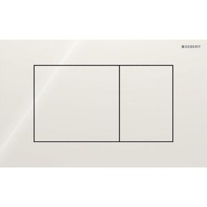 Bedieningsplaat 2-toets Sigma40 SQUARE glas zand-grijs