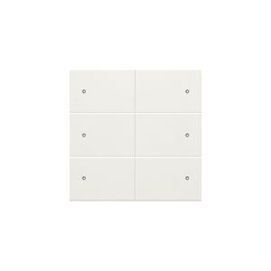 Afwerkingsset 6-voudige pot.vrij knop 24V Led white