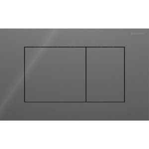 Bedieningsplaat 2-toets Sigma40 SQUARE glas lava