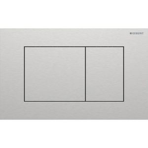Bedieningsplaat 2-toets Sigma40 SQUARE geborsteld RVS