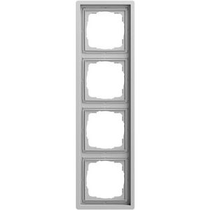 Afdekraam 4-voudig Gira F100 gris m(gel.)