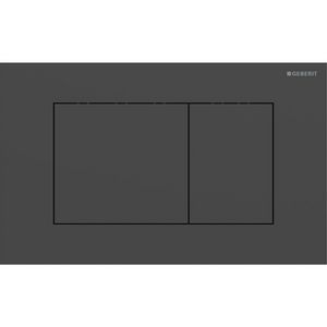 Bedieningsplaat 2-toets Sigma40 SQUARE matzwart easy-to-clean
