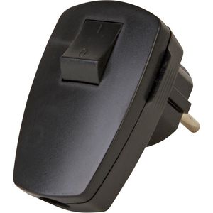 Stekker RA kunststof afschakelbaar CEE 7/VII zwart VVE=5