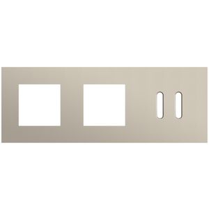 Afdekplaat 3-voud horiz. 71mm centerafst. 166-56708