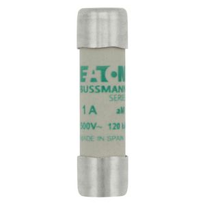 Zekering laagspanning 1A AC 500V 10x38mm aM IEC VVE=10