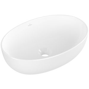 Opzetwaskom ovaal ARTIS 485x325mm  wit Alpin C+ wit zonder overloop