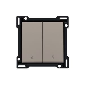 Afwerkingsset 2-voudige rolluikdrukknop bronze