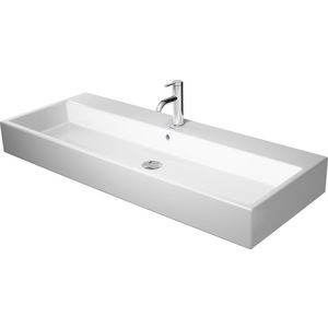 VERO AIR #235012 wastafel 1200mm wit met kraangat met overloop