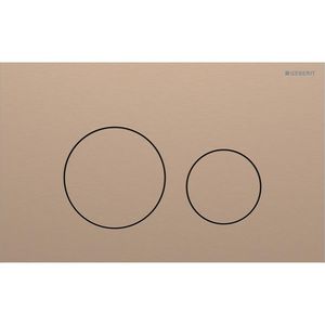 Bedieningsplaat 2-toets Sigma40 ROUND geborsteld roodgoud