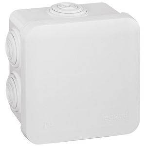 Lasdoos 80x80x45 7 tules wit Plexo VVE=5