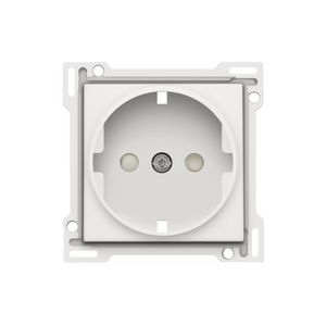 Afwerkingsset stopcontact randaarde/besch.afsl. white c.