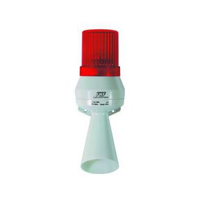 Mini toeter HPLB 24 VDC met hoorn met flitslicht oranje