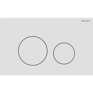 Bedieningsplaat 2-toets Sigma40 ROUND matwit easy-to-clean