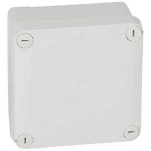 Doos 105x105x vlak grijs Plexo VVE=5