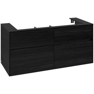 Wastafelonderkast Collaro 1200x548x500mm Black Oak C09100AB