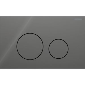 Bedieningsplaat 2-toets Sigma40 ROUND glas lava