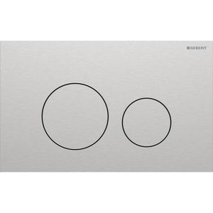 Bedieningsplaat 2-toets Sigma40 ROUND geborsteld RVS