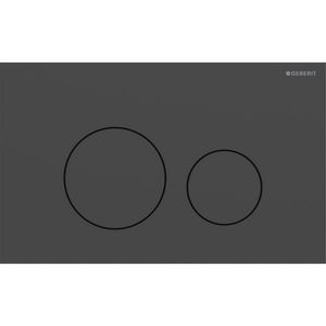Bedieningsplaat 2-toets Sigma40 ROUND matzwart easy-to-clean