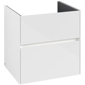 Wastafelonderkast Collaro 611x610x480mm Glossy White C143B0DH