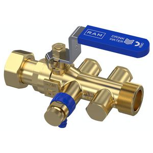 Terugstr.bev. EA met kogel en aft. 3/4"wartelxbt. k