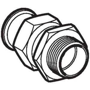 3-del. koppeling (wartel RVS) MAPRESS RVS siliconenvrij (LABS-vrij) 35x1.1/4"bt.