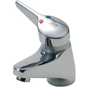 Wastafelmengkraan thermostatisch THERMOTAP-S  standaard hendel sprong 110mm incl. compl. aansluitslangen (24B)