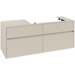 Wastafelonderkast Collaro 1400x548x500mm Cashmere Grey C090B0VN