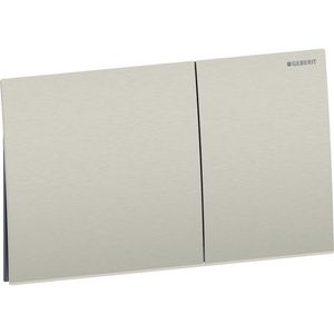 Bedieningsplaat 2-toets Sigma70 SQUARE Nikkel geborsteld easy-to-clean