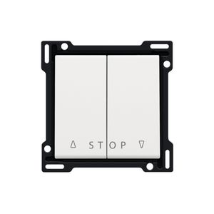 Afwerkingsset 2-voudige rolluikdrukknop elek.sturing white c