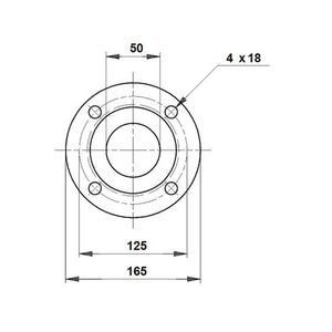 Set voorlastegenflens DN50