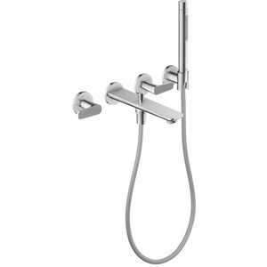 Afbouwdeel 3-gats inbouw badkraan handdouche Cubic Cut greep chroom Citterio-C
